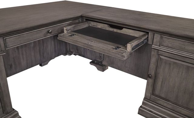 aspenhome® Sinclair 2-Piece Ash Grey 66" Desk-3