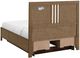 Whittier Wood® Furniture Bailey Nutmeg Queen Storage Panel Bed-4