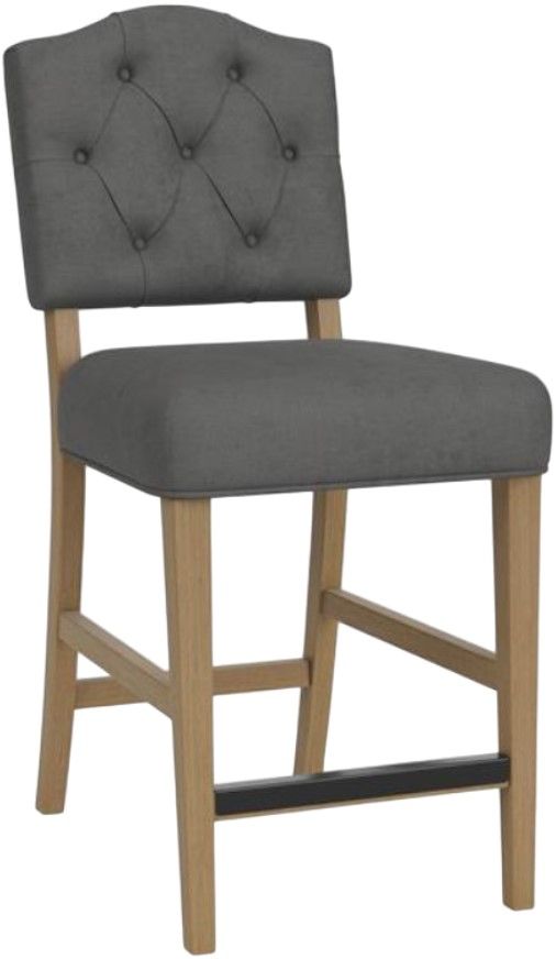 Riverside Furniture Mix-N-Match Chairs 2-Piece Slate Button Tufted Upholstered Stool Set-1