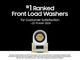 Samsung White Front Load Washer & Electric Dryer Laundry Pair -3