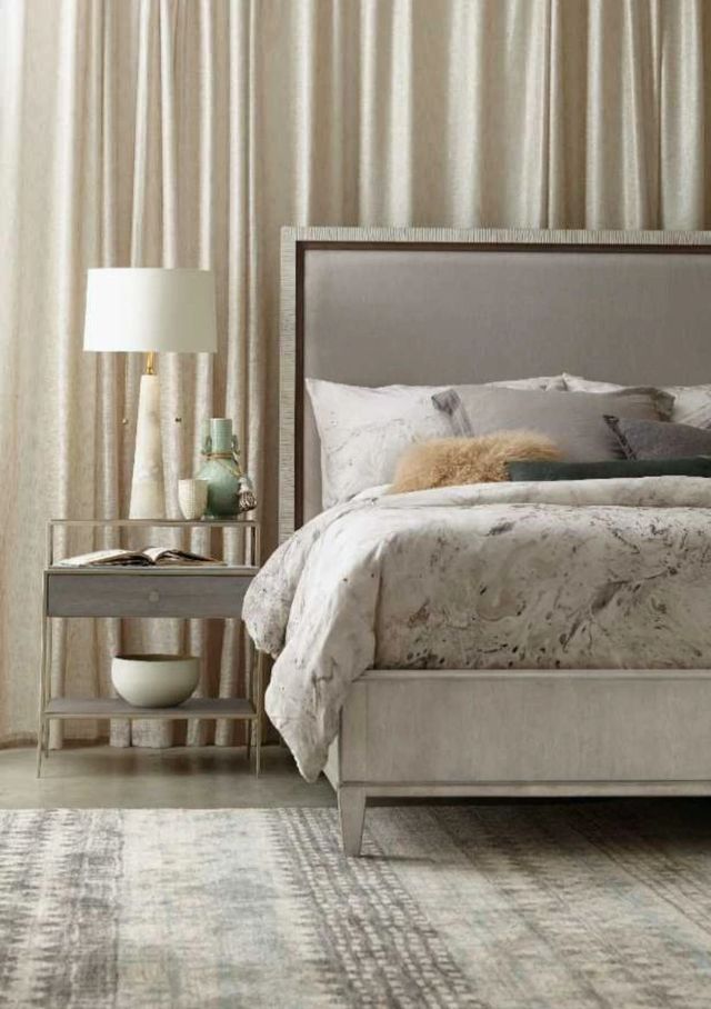 Hooker® Furniture Elixir Champagne Silver/Soft Gray Nightstand-1