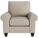 Bassett® Furniture Customizable Benchmade Premier Leather Large Roll Arm Accent Chair-1