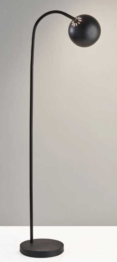 Adesso® Emerson Black Floor Lamp-3