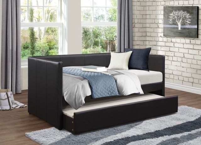 Homelegance® Adra Black Twin Daybed with Trundle-3