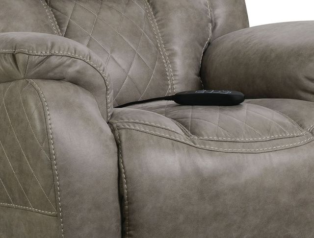 HomeStretch Custom Comfort Gray Power Wall-Saver Recliner-1