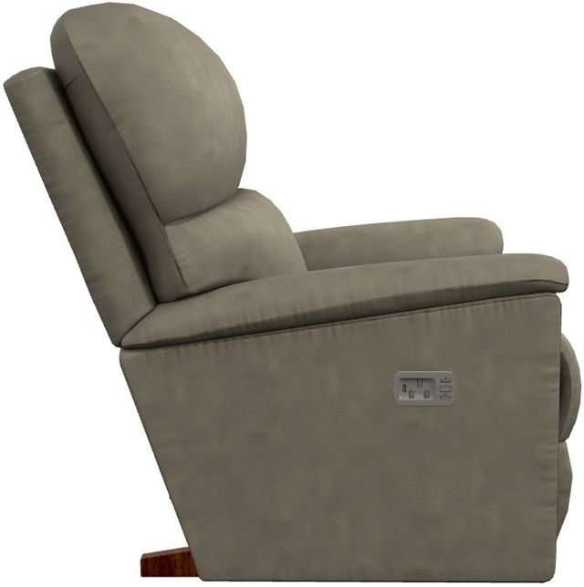 La-Z-Boy® Brooks Charcoal Power Rocking Recliner with Headrest-2