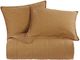 HiEnd Accents Stonewashed 3-Piece Terracotta Cotton King Sheet Set-0