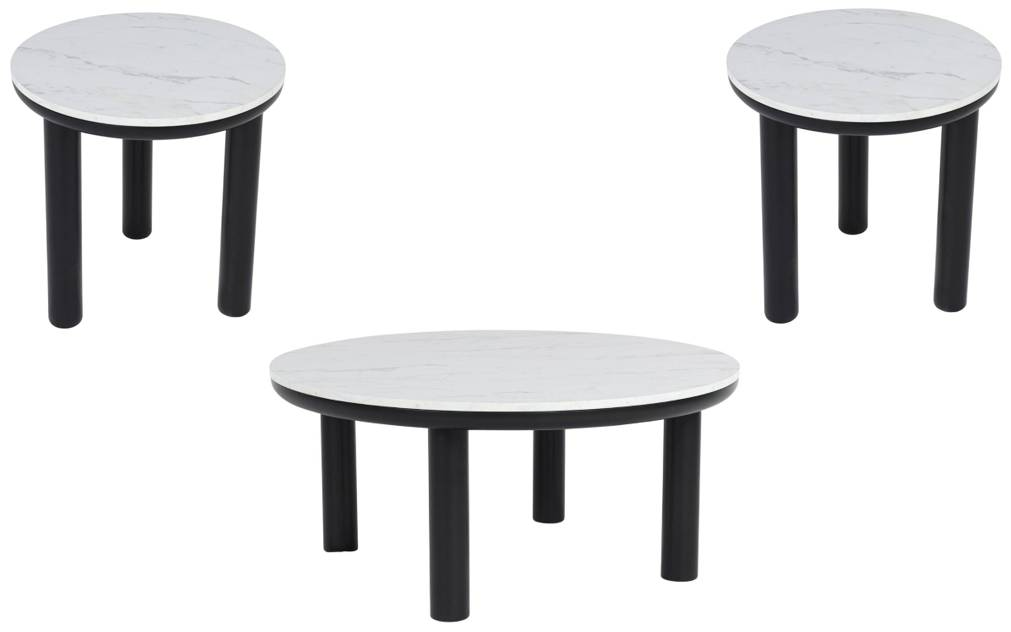 Signature Design by Ashley® Xandrum 3-Piece White Occasional Table