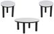 Signature Design by Ashley® Xandrum 3-Piece White Occasional Table with Black Base Set-0