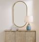 Uttermost® Torrado Antique Brass Oval Mirror-1