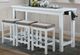 Mazin Furniture Connected 4-Piece White Counter Height Dining Set-0