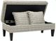 Best® Home Furnishings Peony Gray Storage Bench Ottoman with Pillows-1