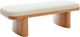 TOV Furniture Ollie Natural/White Upholstered Bench-0