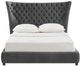 TOV Furniture Sassy Grey Velvet King Bed-2