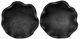 A & B Home 2-Piece Black Teak Wood Uneven Bowl Set-1