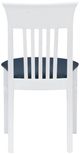 Linon Fraser 2-Piece Navy/White Dining Chair Set-5