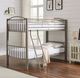 Powell® Heavy Metal Pewter Twin/Full Youth Bunk Bed-1
