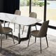 Furniture of America® Norelli 7-Piece Silver/White Dining Table Set-2
