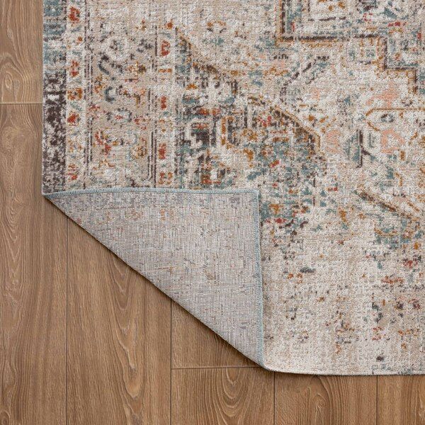 LR Home Antiquity Cream 5'x8' Area Rug-4