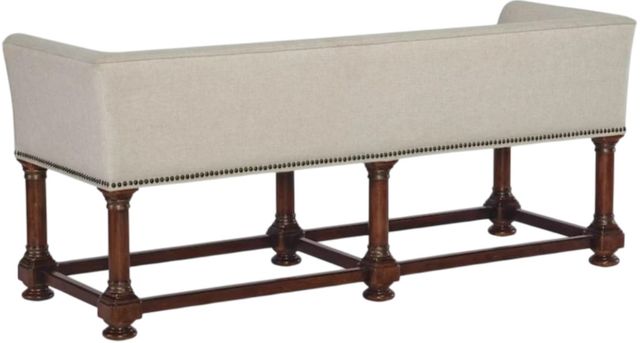 Hooker® Furniture Charleston Black Cherry/Chateau Linen Bed Bench-3