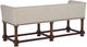 Hooker® Furniture Charleston Black Cherry/Chateau Linen Bed Bench-3