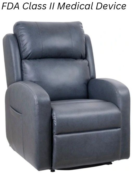 UltraComfort™ Aiden Lagoon Medium Power Lift Recliner-0