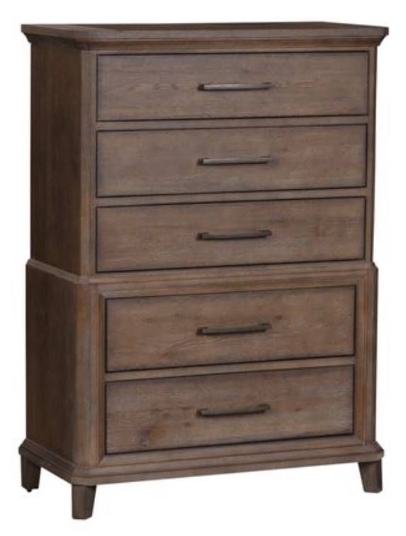 Liberty Furniture Artisan Prairie 5-Piece Dark Brown Queen Panel Set-3