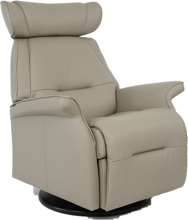 Fjords® Relax Miami Cement Small Dual Motion Swivel Recliner-0