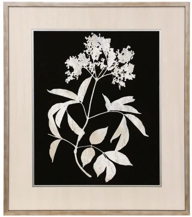 StyleCraft Nature White on Black Wall Art-0
