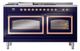 Ilve® Nostalgie II Noblesse 60'' Midnight Blue Pro Style Dual Fuel Range with Copper Trim-1