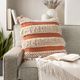 Surya Helena Burnt Orange 20"x20" Toss Pillow with Down Insert-4