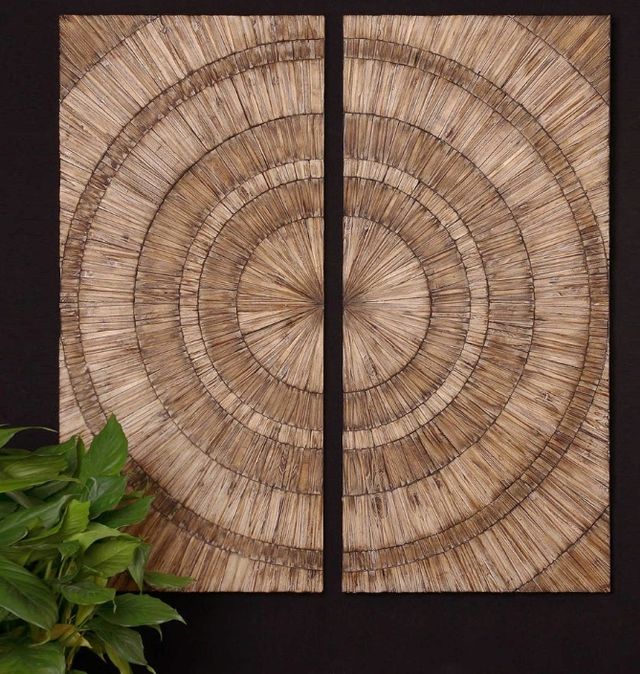 Uttermost® Lanciano 2-Piece Natural Wall Panel Set-1