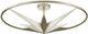 Currey & Company Compass Contemporary Silver Leaf Semi-Flush Lighting-3