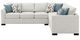 Coaster® Ashford 2-Piece Greige L-Shape Sleeper Sectional-2