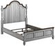 Flexsteel® Plymouth® Distressed Graywash Queen Panel Bed-1