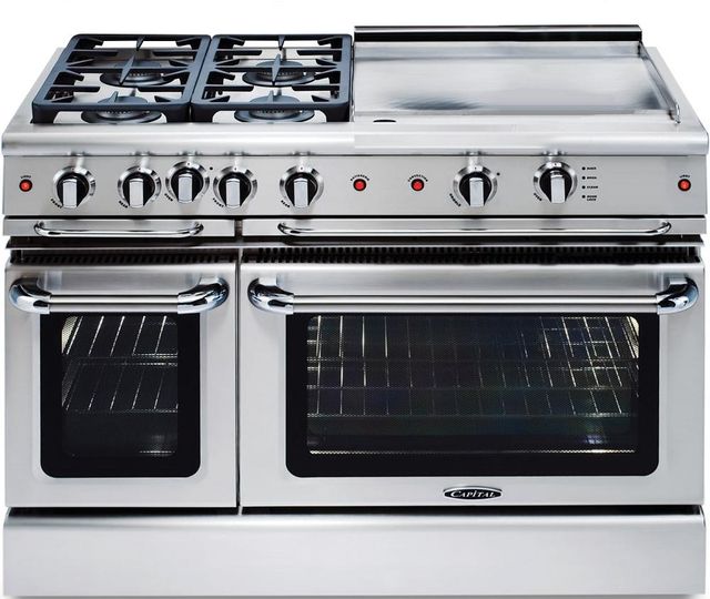Capital Precision™ 48" Stainless Steel Pro Style Gas Range-0