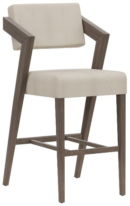 HH2 Home Snyder Aged Gray/Light Beige Bar Stool-0