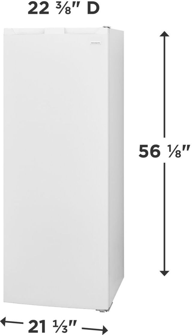Frigidaire® 22" 7 Cu. Ft. White Garage Ready Upright Freezer-4