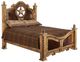 Horizon Home® Lasso Cowhide Brown Queen Panel Bed-0
