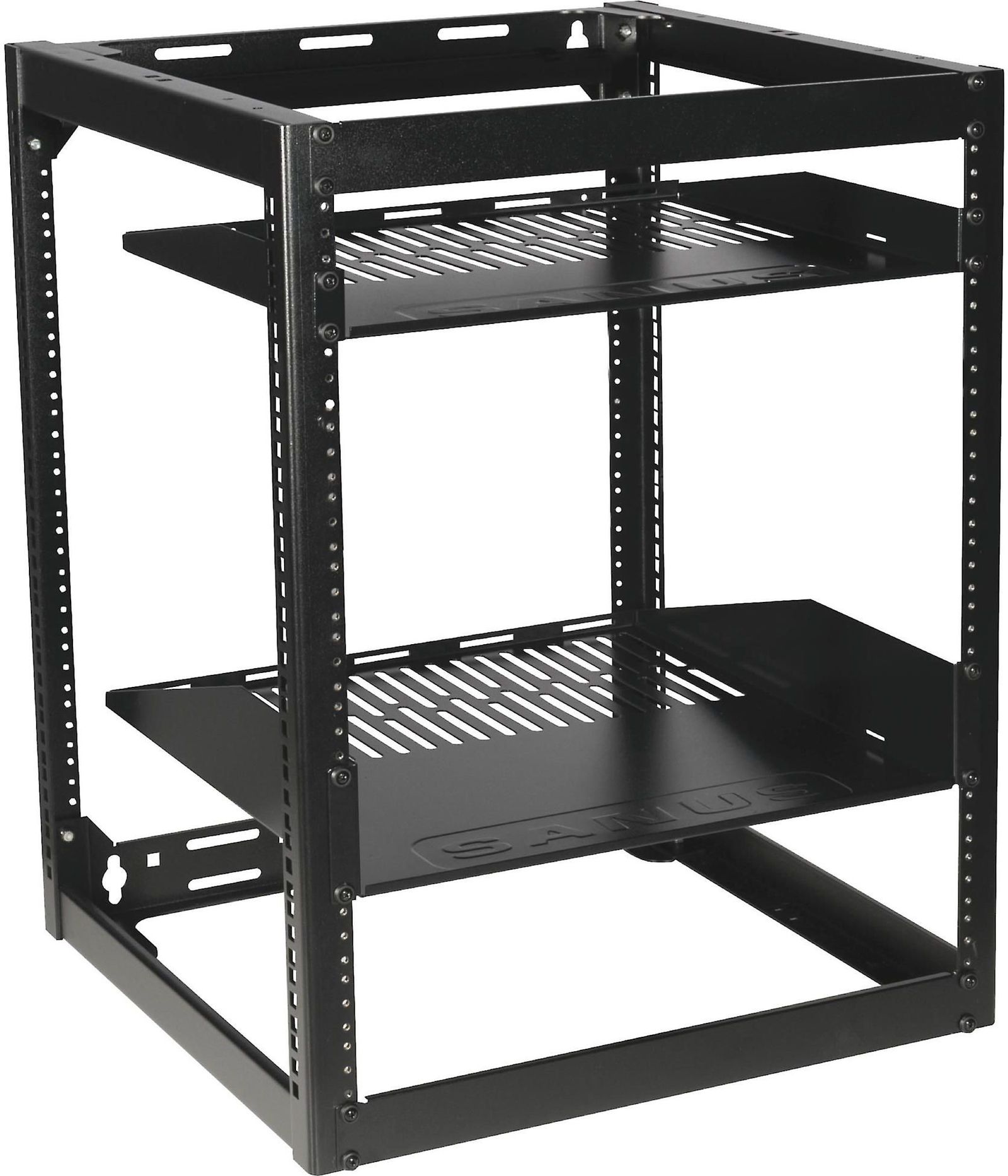 Sanus® Component Series Black 15U Stackable Skeleton Rack