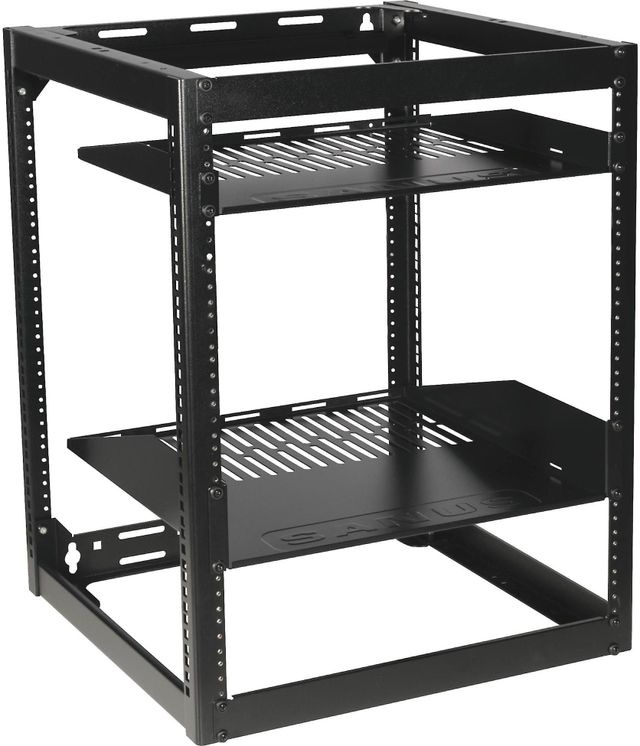 Sanus® Component Series Black 15U Stackable Skeleton Rack