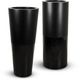 Le Present Duo Black 36" Cylinder Planter-2