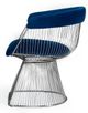 VIG Furniture Modrest Lauren Blue/Stainless Steel Dining Chair-2
