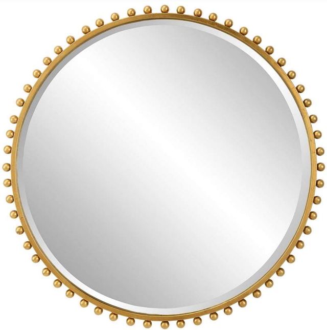 Uttermost® Taza Gold Round Mirror-0