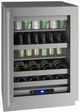 U-Line® 5 Class 24" Stainless Steel Beverage Center with LED Lighting-1