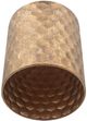 A & B Home Mirror Top Drum Table with Imelda Bronze Honeycomb Pattern Metal-2