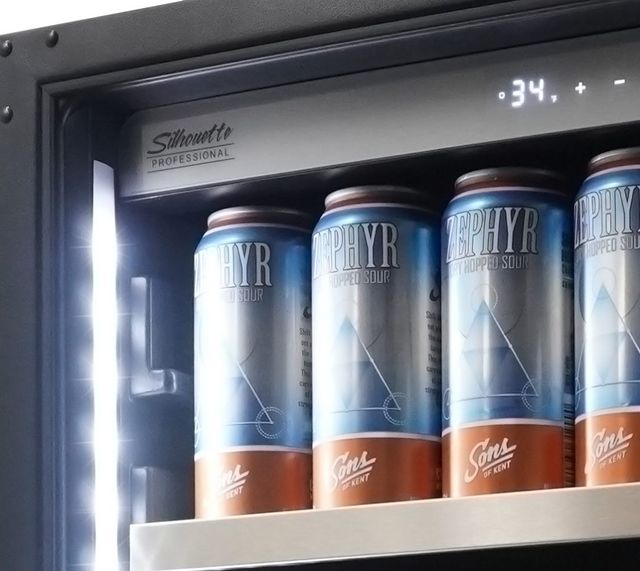 Silhouette® Professional™ Lorraine 4.7 Cu. Ft. Stainless Steel Wine Cooler-4