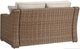 Signature Design by Ashley® Beachcroft Beige/Brown Aluminum/Resin Outdoor Loveseat with Cushion-3