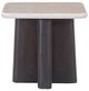 ACME Furniture Jacory Bottocino Marble Top End Table with Espresso Base-2
