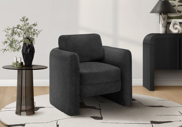 Monarch Specialties Inc. Black 32" Fully Upholstered Accent Chair-1